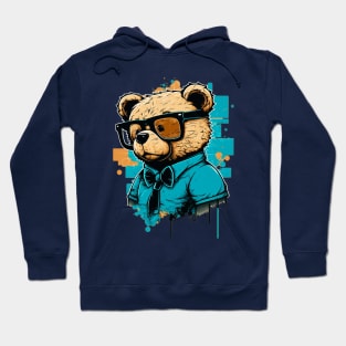 Bear Wearing Glasses Hoodie